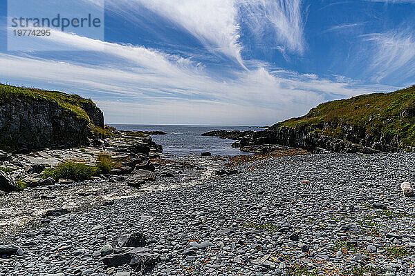 Küste von Mistaken Point  UNESCO-Weltkulturerbe  Halbinsel Avalon  Neufundland  Kanada  Nordamerika