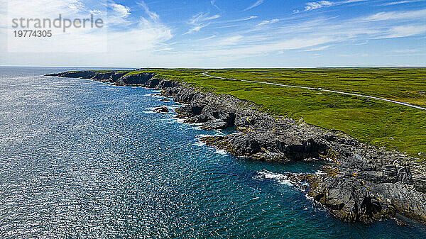 Küste rund um den Cape Race Lighthouse  Mistaken Point  UNESCO-Weltkulturerbe  Halbinsel Avalon  Neufundland  Kanada  Nordamerika