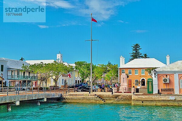 Historische Stadt St. George's  UNESCO-Weltkulturerbe  auf Bermuda  Atlantik  Nordamerika