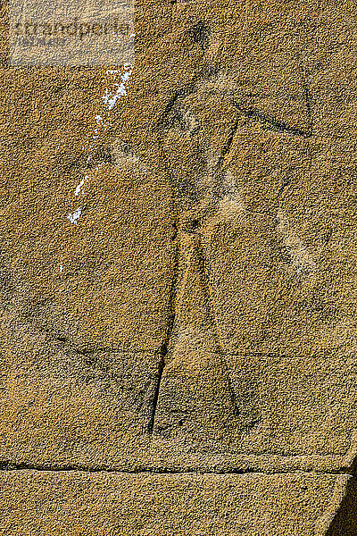 Indische Felszeichnungen  Writing-on-Stone Provincial Park  UNESCO-Weltkulturerbe  Alberta  Kanada  Nordamerika