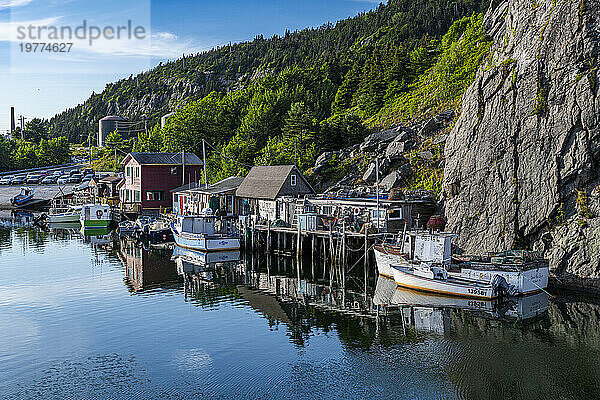 Quidi Vidi Bootshafen  St. John's  Neufundland  Kanada  Nordamerika