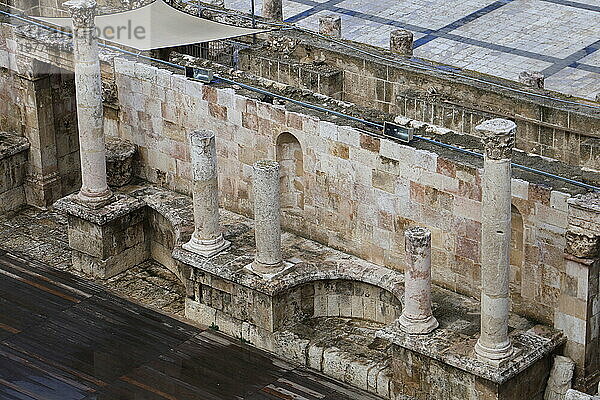 Nahaufnahme des römischen Theaters in Amman  Jordanien  Naher Osten