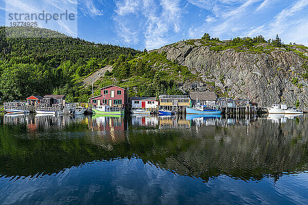 Quidi Vidi Bootshafen  St. John's  Neufundland  Kanada  Nordamerika