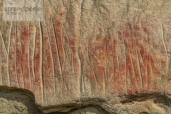 Indische Felszeichnungen  Writing-on-Stone Provincial Park  UNESCO-Weltkulturerbe  Alberta  Kanada  Nordamerika