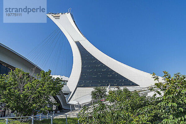 Turm des Olympiastadions  Montreal  Quebec  Kanada  Nordamerika
