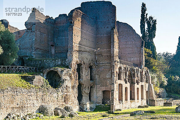 Ruinen des Palastes  Hadriansvilla  UNESCO-Weltkulturerbe  Tivoli  Provinz Rom  Latium (Latium)  Italien  Europa