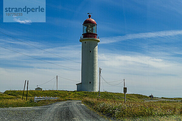 Leuchtturm von Cape Race  Mistaken Point  UNESCO-Weltkulturerbe  Halbinsel Avalon  Neufundland  Kanada  Nordamerika