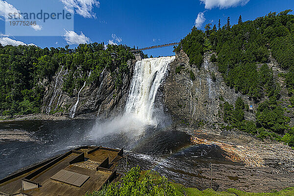 Montmorency Falls  Quebec  Kanada  Nordamerika