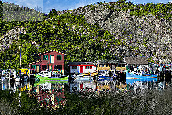 Quidi Vidi Bootshafen  St. John's  Neufundland  Kanada  Nordamerika