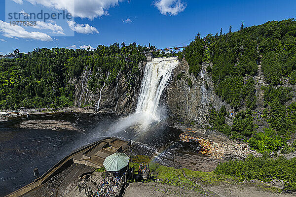 Montmorency Falls  Quebec  Kanada  Nordamerika