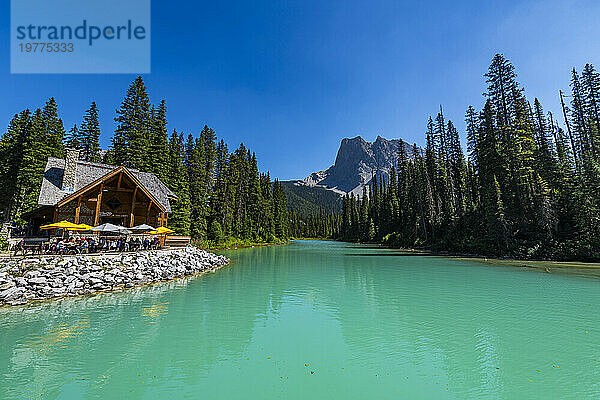 Restaurant am Emerald Lake  Yoho-Nationalpark  UNESCO-Weltkulturerbe  British Columbia  Kanada  Nordamerika