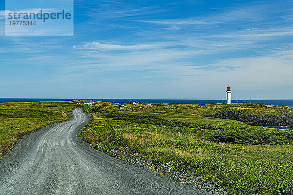 Leuchtturm von Cape Race  Mistaken Point  UNESCO-Weltkulturerbe  Halbinsel Avalon  Neufundland  Kanada  Nordamerika