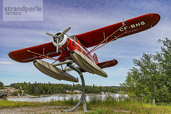 Wasserflugzeug-Denkmal  Thompson  Manitoba  Kanada  Nordamerika