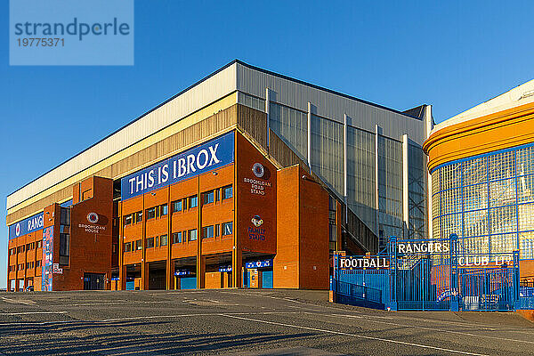 Ibrox Stadium  Glasgow Rangers FC  Glasgow  Schottland  Vereinigtes Königreich  Europa