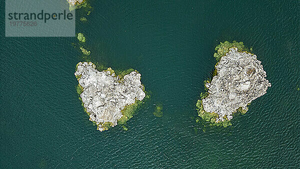 Aufschlüsse im Salzwassersee  Mono Lake  Kalifornien  Vereinigte Staaten von Amerika  Nordamerika