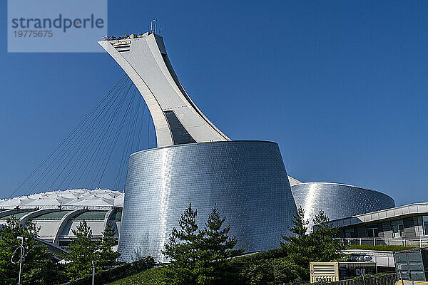 Tower of the Olympic Stadium  Montreal  Quebec  Canada  North America