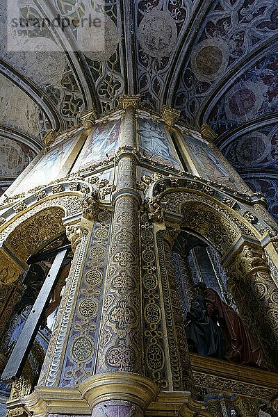 Innenansicht  Charola  Templerkirche  Templerburg (Convento de Cristo)  Tomar  Santarém  Portugal  Europa