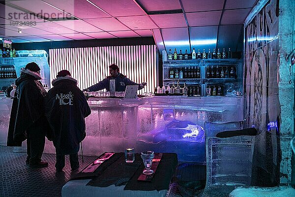 Magic Ice Bar  Oslo  Norwegen  Europa