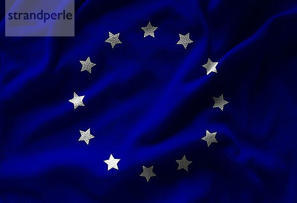 Europäische Union Flagge mit Textur auf dem Hintergrund