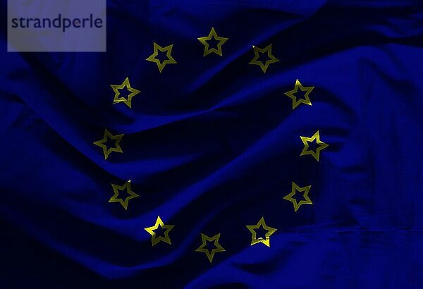 Europäische Union Flagge mit Textur auf dem Hintergrund