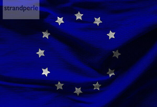 Europäische Union Flagge mit Textur auf dem Hintergrund