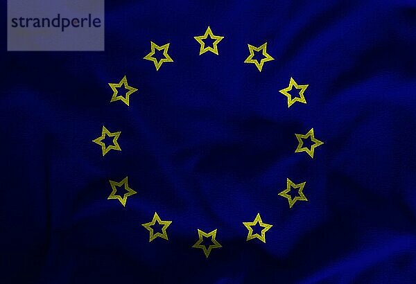 Europäische Union Flagge mit Textur auf dem Hintergrund