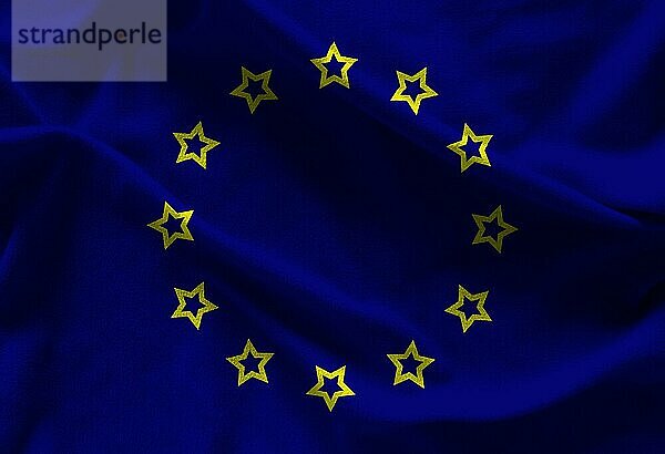 Europäische Union Flagge mit Textur auf dem Hintergrund