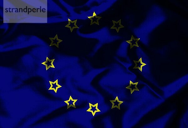 Europäische Union Flagge mit Textur auf dem Hintergrund