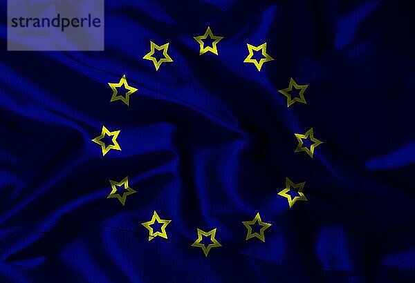 Europäische Union Flagge mit Textur auf dem Hintergrund