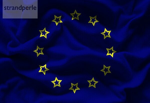 Europäische Union Flagge mit Textur auf dem Hintergrund