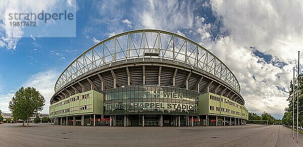 Ein Panoramabild des Ernst Happel Stadions