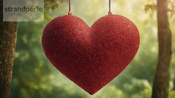 Liebe  Valentinstag Konzepte. Liebe Symbol  Konzept für Valentinstag  Hochzeit etc. Herz Elemente für Liebe Konzept Design. AI generierte Bild