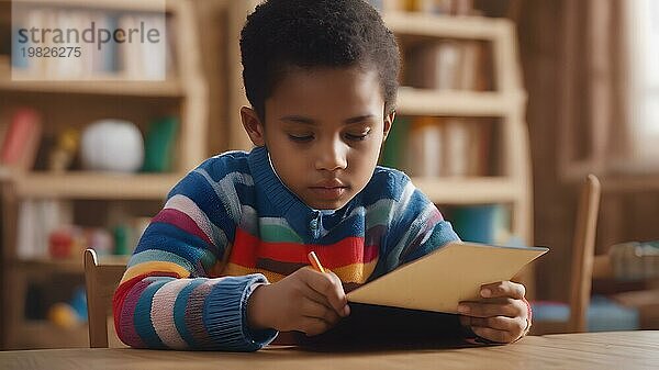 Bildung Lesekonzept. Zurück zur Schule! Konzept der Bildung und des Lesens. Die Entwicklung der Vorstellungskraft. AI generiertes Bild