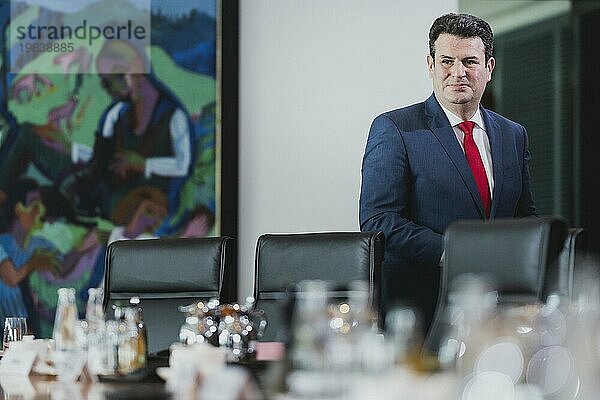 Hubertus Heil (SPD)  Bundesminister für Arbeit und Soziales  aufgenommen im Rahmen der wöchentlichen Kabinettssitzung in Berlin  11.10.2023