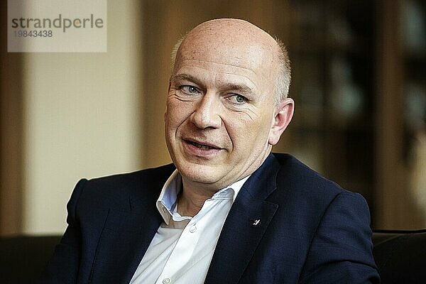 Kai Wegner  Governing Mayor of Berlin  recorded during an interview. Berlin  01.08.2023