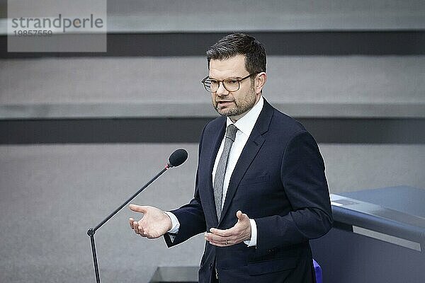 Marco Buschmann (FDP)  Federal Minister of Justice  recorded during a government questioning in the German Bundestag. Berlin  18 October 2023