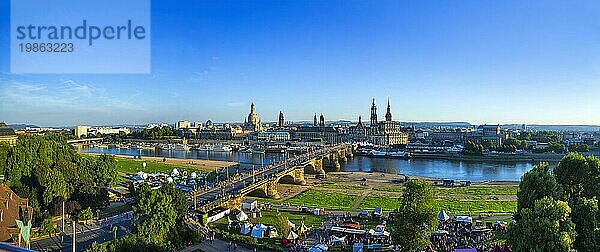 Dresden Silhouette zum Stadtfest