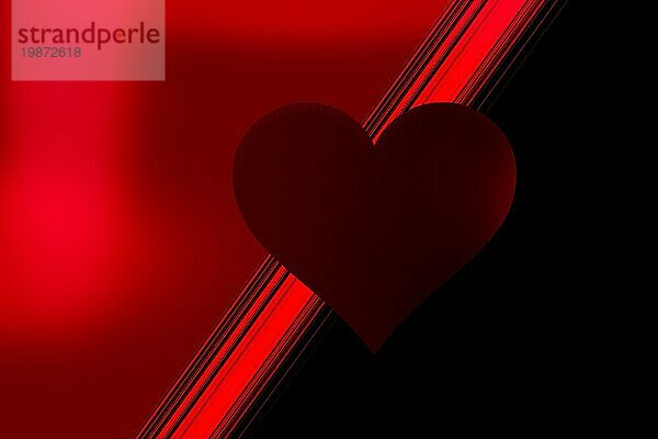 Valentinstag bunten Hintergrund mit roten Herzform als Liebe Konzept