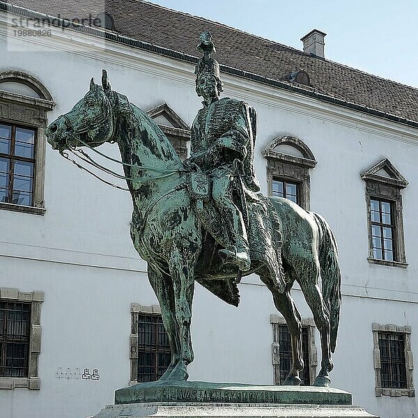 Statue von Hadik Andras in Budapest