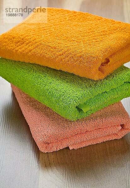 Farbige Handtücher