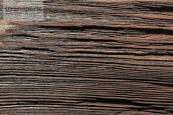 Antike natürliche Holzrückwand horizontale Ansicht