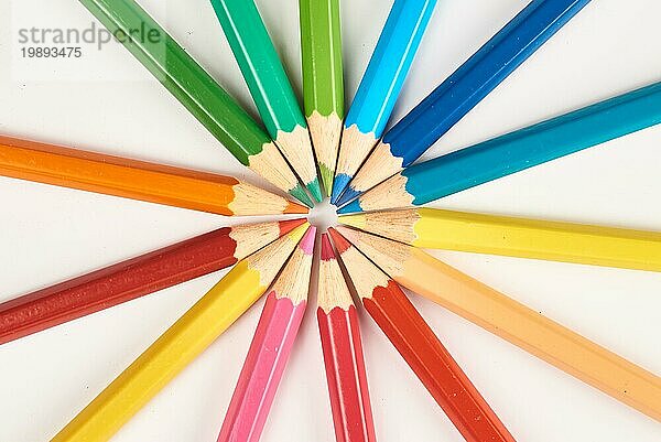 Mehrfarbiger Bleistift Hintergrund