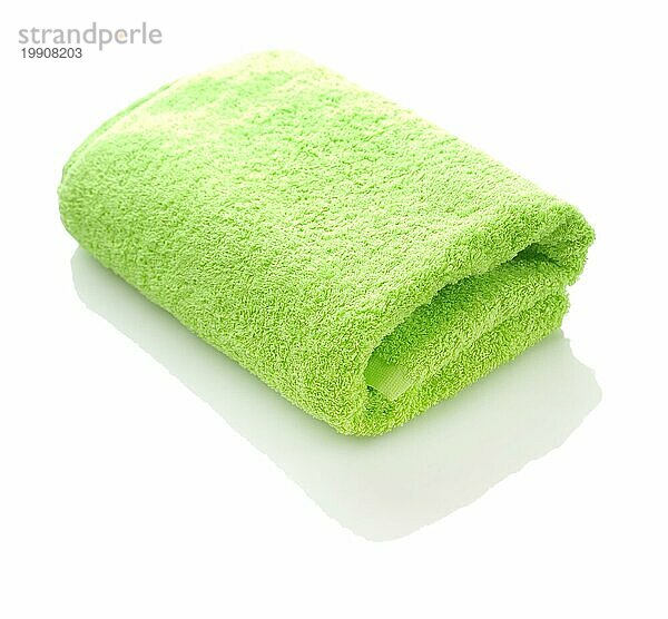 Ein grünes Handtuch