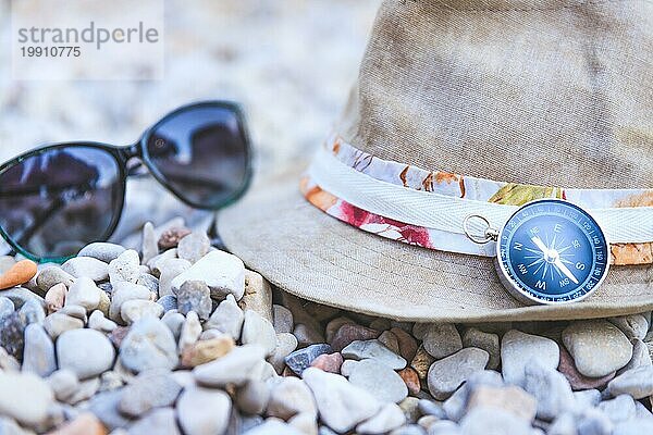 Accessoires für den Sommerurlaub am Strand  Italien  Europa