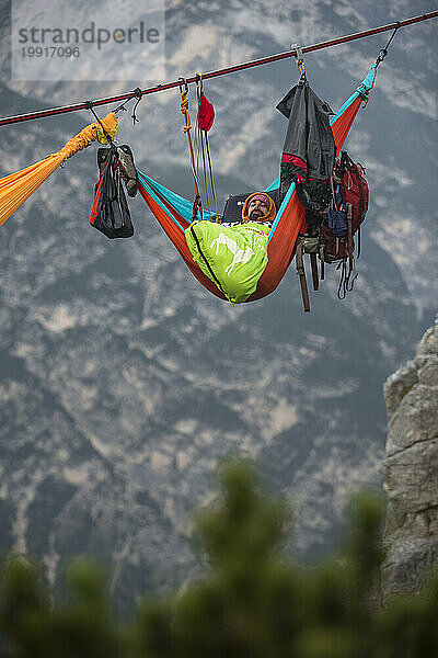 Monte Piana Hängemattensitzung