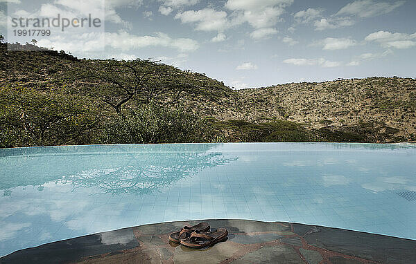 Infinity-Pool in der Lewa Wilderness Lodge  Kenia.