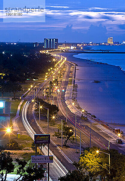 Küstenstraße durch Biloxi  Mississippi