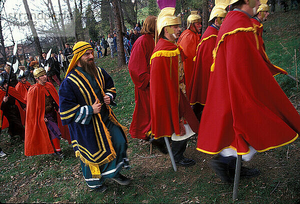 Feier der Karwoche in Kalwaria Zebrzydowska  Polen.