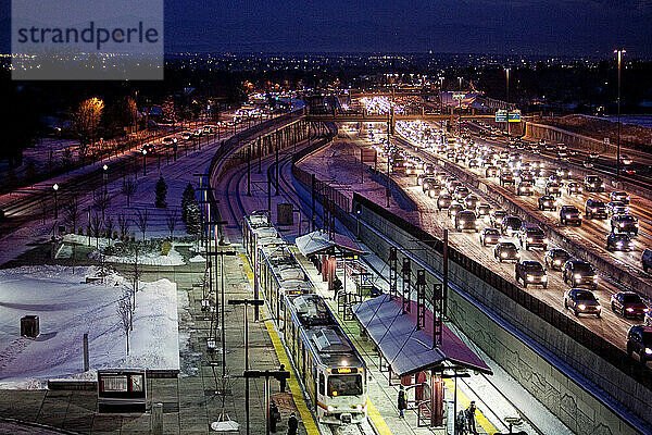 Winterverkehr in Denver  CO.