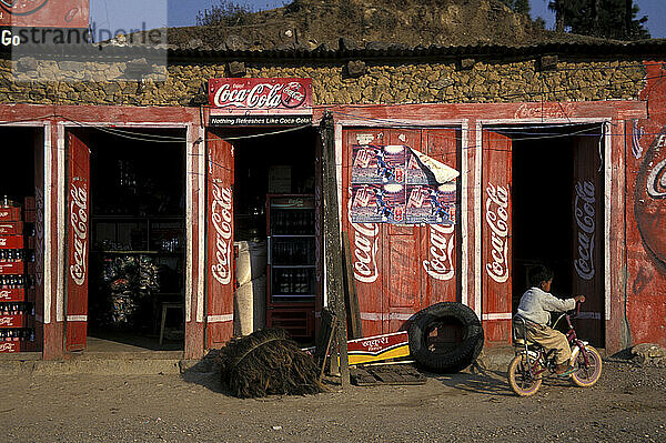 Geschäfte in Nagarkot  oberhalb des Kathmandu-Tals  Nepal